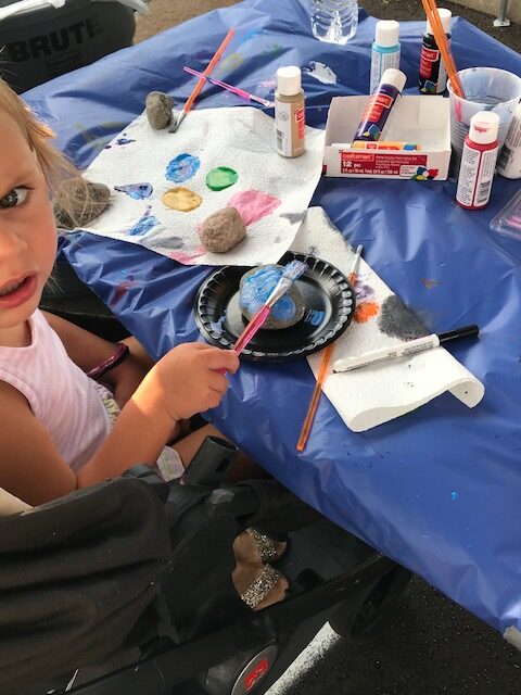 Child Painting at Tailgate Celebration - Beckfield College - Florence, KY