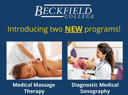 Beckfield College in the News with two new programs - Massage Therapy and Diagnostic Medical Sonography - Florence, KY