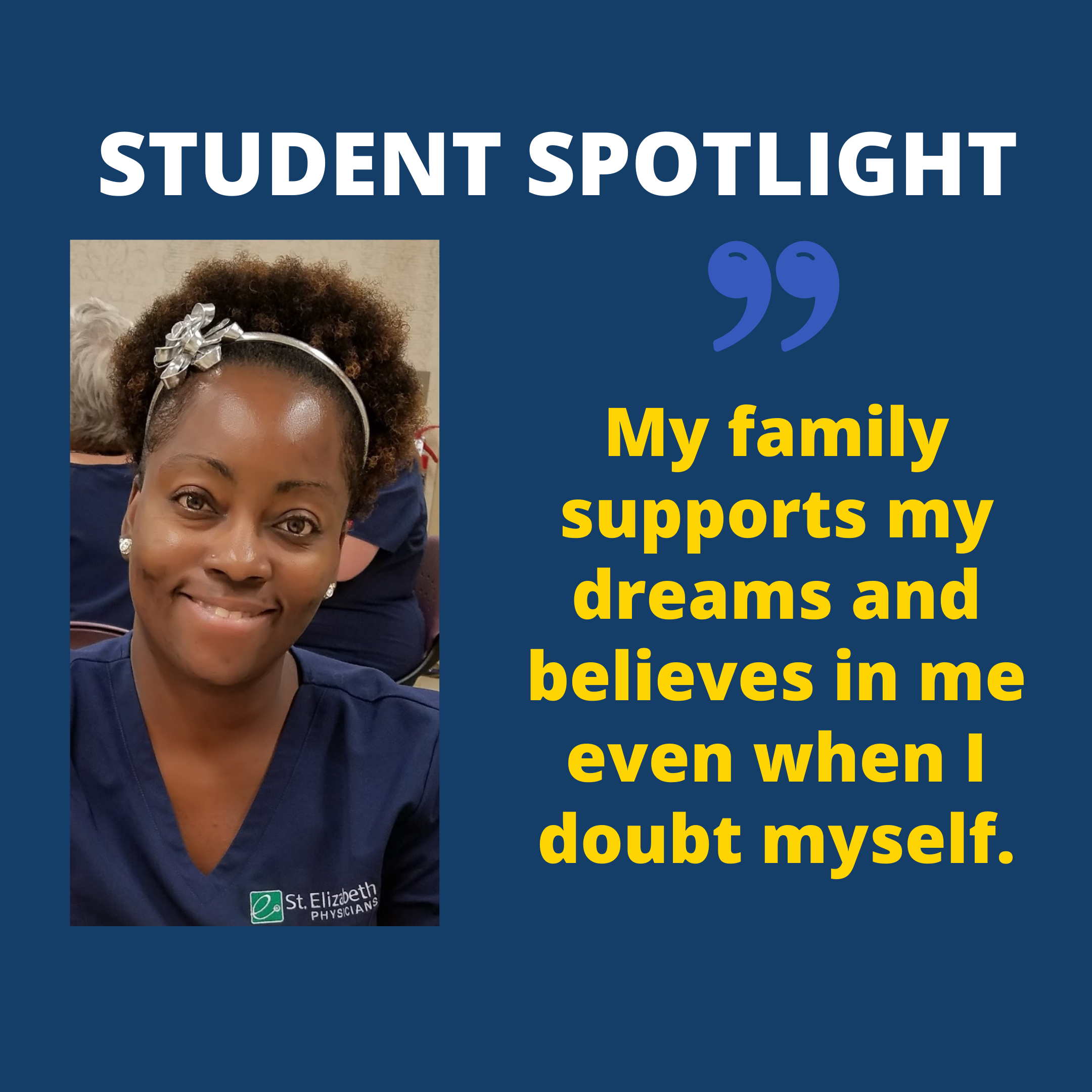 Jasmin, ADN student Spotlight Image - Beckfield College - Florence, KY