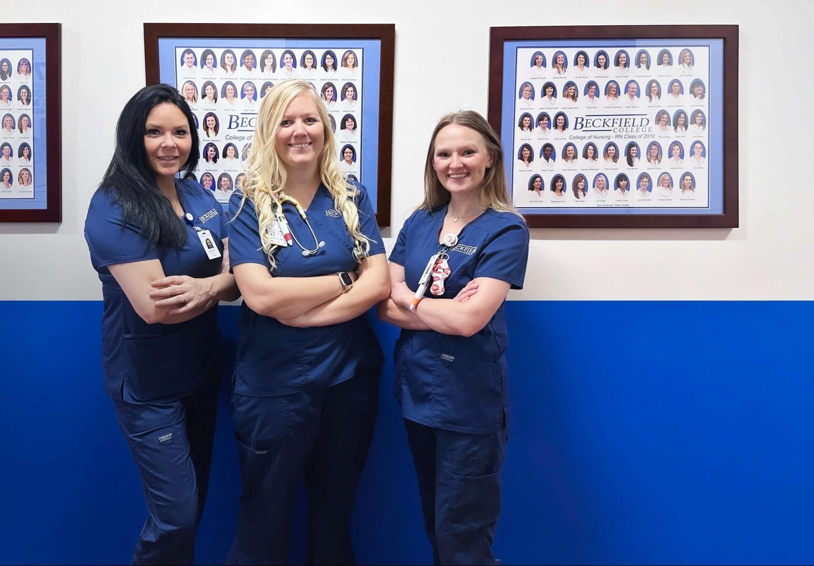 3 nursing students at Beckfield College Campus