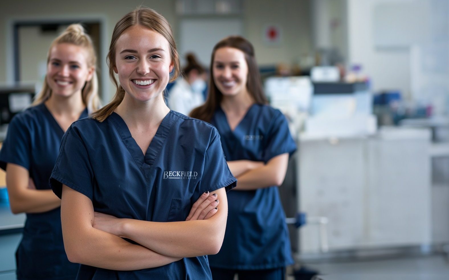 3 Nursing students at Beckfield College
