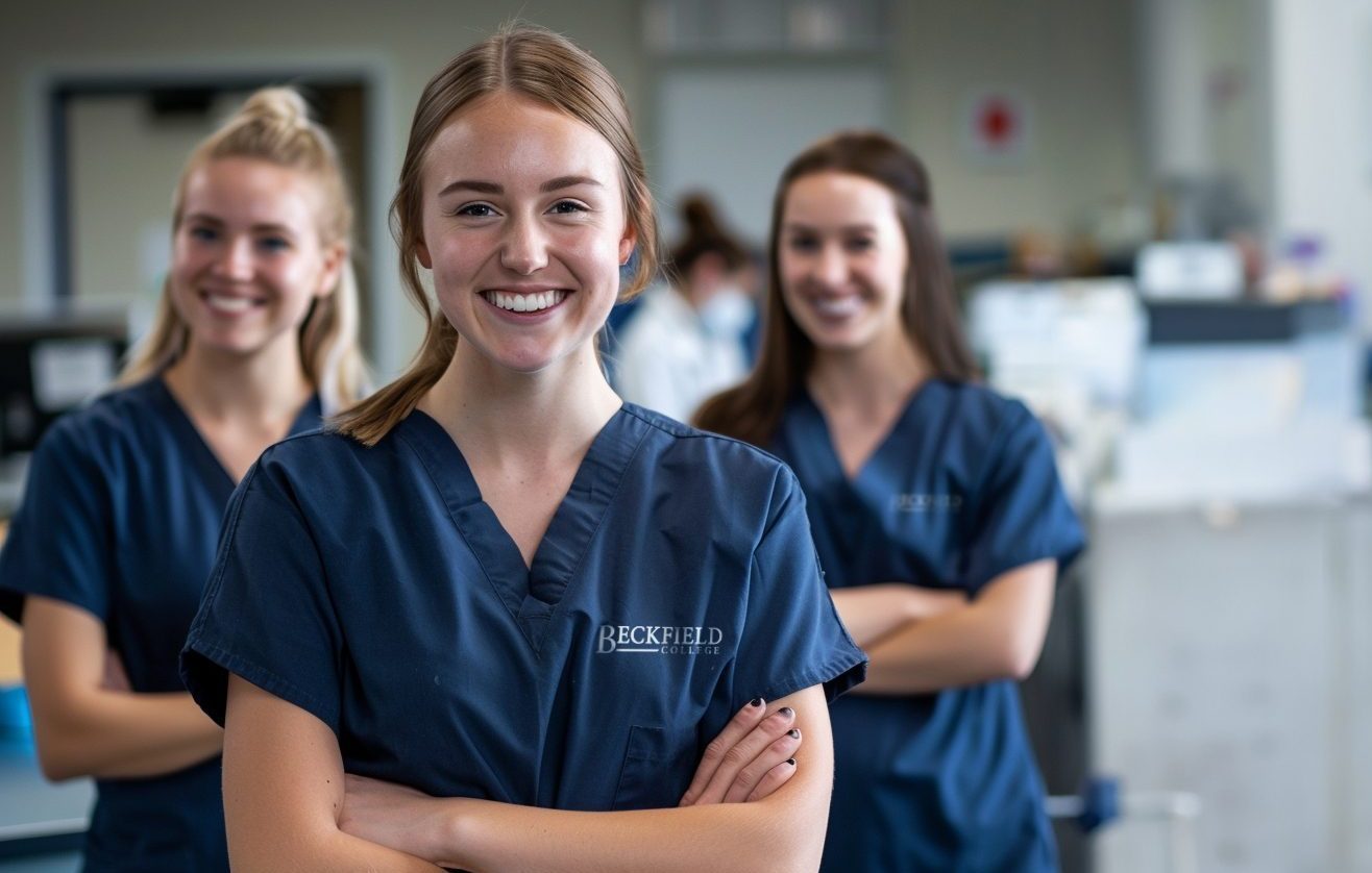 3 Nursing students at Beckfield College